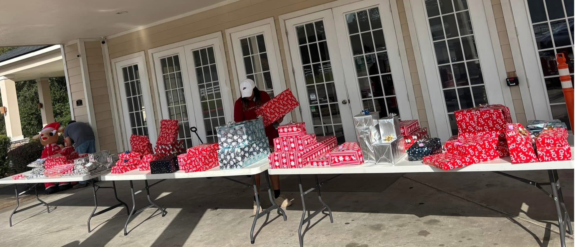 Community gift distribution event